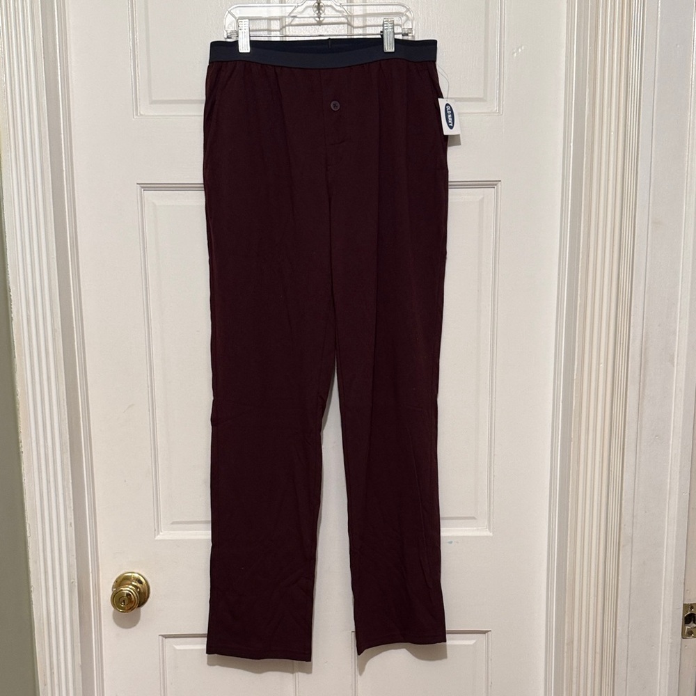 Men's Burgundy Pajama sleep Pants